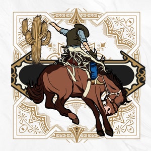 Western rodeo horse riding png , Cowboy png, Wild West Rodeo sublimation design, Horseback Riding , instant download png