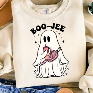 Boo-Jee Ghost Halloween Design | Ghost Tumbler Png | Ghost Stanley Tumbler Png | Spooky Sublimation Design