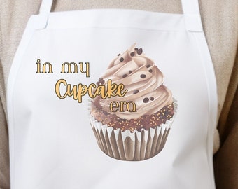 Cupcake Apron: Stylish Baker Gift, Polyester Canvas Kitchen Apron
