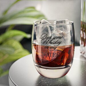 Whiskey Glass Vintage-Inspired 6 oz. Classic, Old Fashion Graphic, groomsman gift, dad, uncle, Old Fashioned enthusiast.