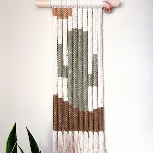 Macrame Cactus Tapestry | Macrame Desert Tapestry | Macrame Wall Hanging | Boho Wall Decor | Desert Wall Decor |