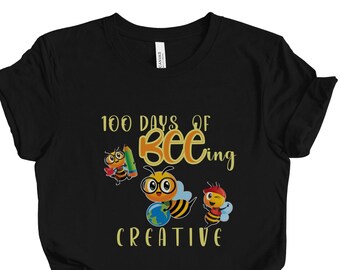 100 Days of School Shirt for Teacher, 100 Day Shirt for Educators, 100 Days Shirt for School Counselors, 100 Days Creative, Unisex Shirt