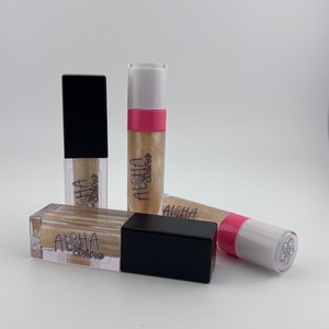 Mistletoe Magic - Marshmallow whipped cream flavored- Glossy shine with Silver and Gold sparks