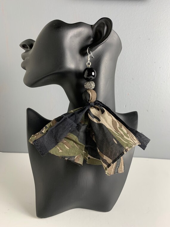 Black Camo Earrings Black Camo Earrings