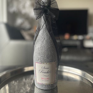 Boujee Silver Wine Bottle (Empty)