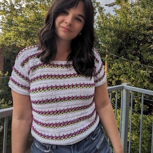 Crochet t-shirt pattern, crochet tee pattern, crochet shirt tutorial, crochet summer top, boho crochet shirt, women crochet shirt,