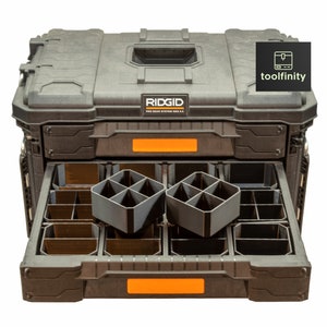 4er Set Ablagen für Ridgid Pro Gear 2.0 3-Drawer Toolbox