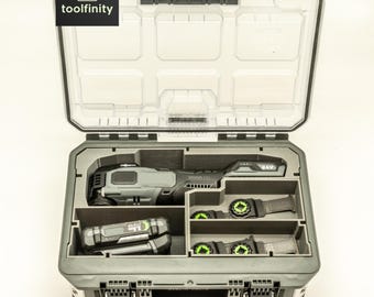 Flex FX4111 Oscillating Multi-Tool Insert for Flex Stack Pack Half Size Organizer Box (Insert Only)