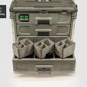 Set of 3 bins for FLEX STACK PACK  3-Drawer Toolbox