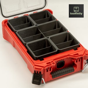 Cups Set for Milwaukee PACKOUT 11-Compartment Organizer  #48-22-8430 or 5-Compartment Organizer #48-22-8435