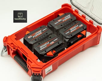 Milwaukee PACKOUT M18 Battery Holder Rack Tray Insert Storage