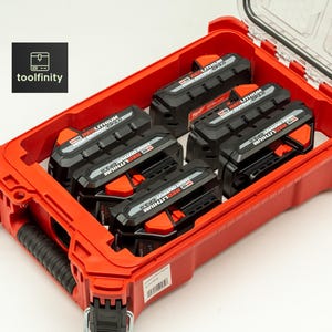 Milwaukee PACKOUT M18 Battery Holder Rack Tray Insert Storage