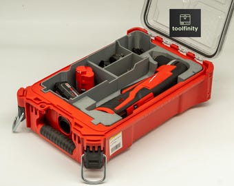 Milwaukee Packout Compatible Insert for 2415-20 M12 Right Angle Drill (Insert Only)
