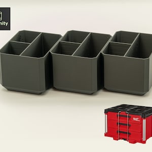 Milwaukee PACKOUT 3-Drawer Toolbox Organizer Bins (3-Pack)