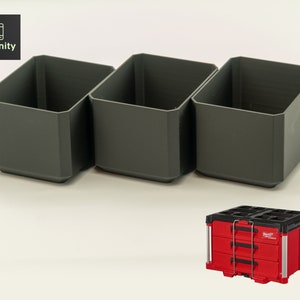Milwaukee PACKOUT 3-Drawer Toolbox Organizer Bins (3-Pack)