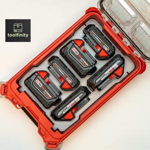 Milwaukee PACKOUT M18 Battery Holder Rack Tray Insert Storage