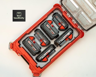 Milwaukee PACKOUT M18 Battery Holder Rack Tray Insert Storage