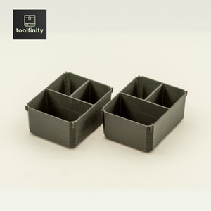 thumbnail image 2 of Nesting Cups Insert Bin For RIDGID 2.0 Pro Gear System Half Organizer – Black Plastic 2 of 5