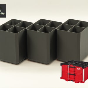 Milwaukee PACKOUT 2-Drawer Toolbox Organizer Bins (3-Pack)