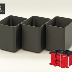 Milwaukee PACKOUT 2-Drawer Toolbox Organizer Bins (3-Pack)