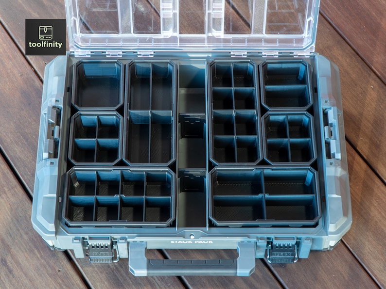 8- Slots Nesting Cup For Flex STACK PACK 22-in and 11-in Organizer STACKPACK insert bin image 3