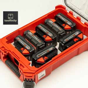 Milwaukee PACKOUT M18 Battery Holder Rack Tray Insert Storage