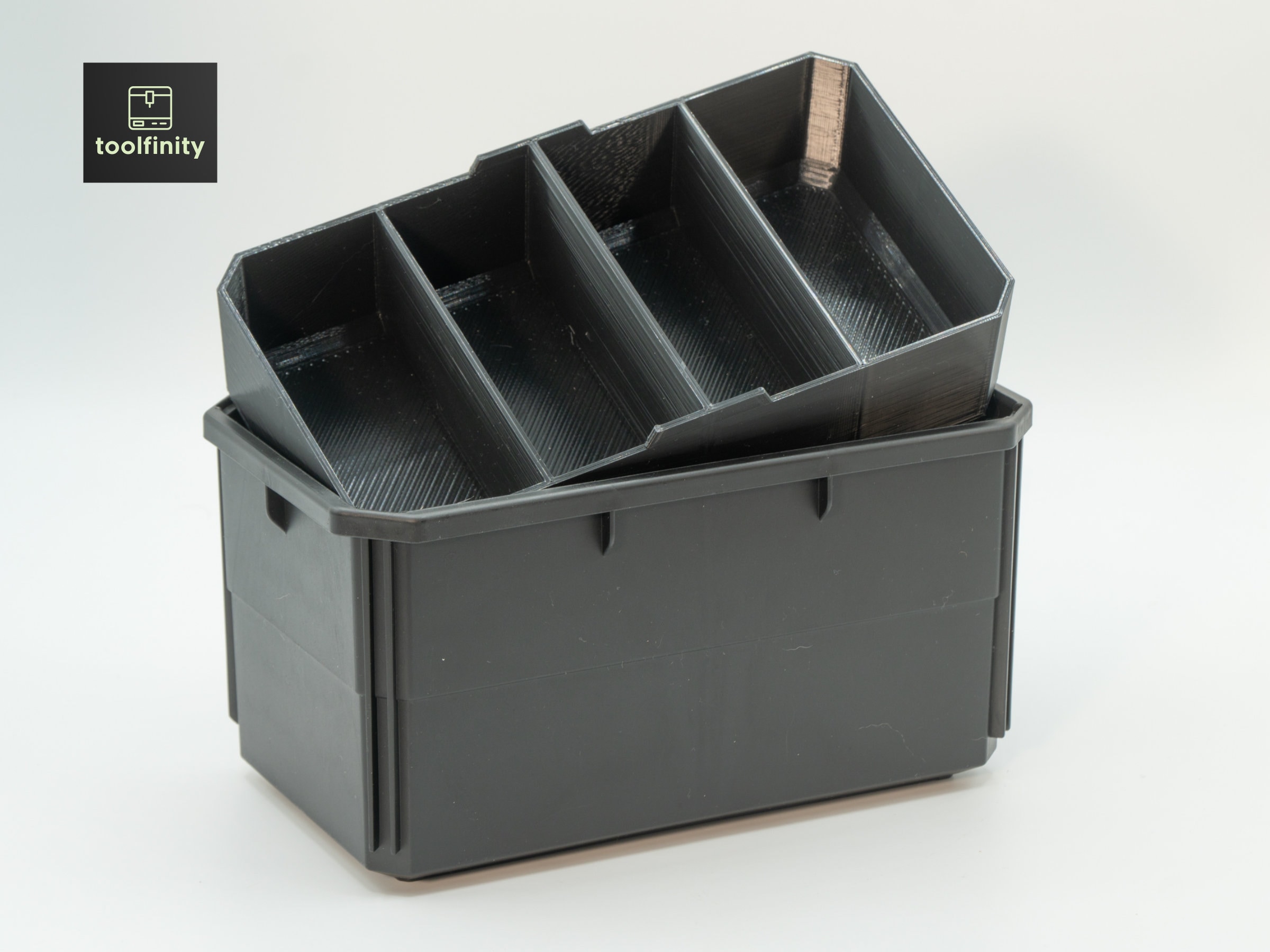 Craftsman VERSASTACK Organizer Compatible Small Nesting Bins Black 