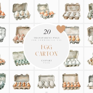 Imágenes prediseñadas de cartón de huevos de acuarela, imágenes prediseñadas de cartón de huevos, huevos de gallina, huevo, imágenes prediseñadas de huevos de desayuno, gráficos PNG transparentes, uso comercial