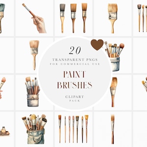 FIVE PROFESSIONAL PAINT BRUSHES - materials - by owner - sale