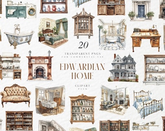 Aquarel Edwardian Home-clipart, antiek Londens herenhuis, romantische vintage Regency-architectuur, transparante png-afbeeldingen, commercieel gebruik