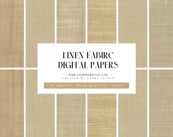 Linen Digital Papers, Linen Fabric Digital Patterns, Linen Digital Wallpapers, Linen Texture Background, Linen Seamless Pattern Fabric Print