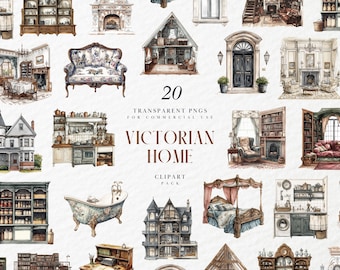 Aquarel Victoriaans huis clipart, antiek tuinhuis, shabby chique architectuur, romantisch regentschap decor, transparante png, commercieel gebruik