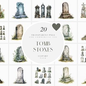 Aquarelle pierre tombale Clipart, Clipart pierres tombales, tombe cimetière des cliparts, des cliparts cimetière de la mort, graphiques PNG Transparents, usage Commercial