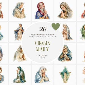 Aquarel Maagd Maria Clipart, Moeder Maria Clipart, gebed, christendom, katholicisme, protestants, transparante PNG-afbeeldingen, commercieel gebruik