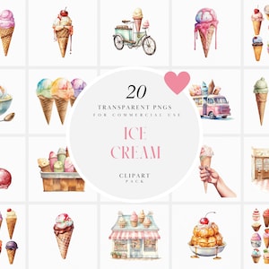 Ice Cream Cone, Ice Cream Scoop, Summer Clipart, Sweet Clip Art, Ice Cream  Truck, Sprinkles Graphics, Food Images, Cute Kawaii Png, Kids Cli 