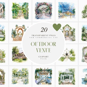 Imágenes prediseñadas de lugar de celebración de bodas al aire libre en acuarela, elegante, lujoso, destino de boda, tropical, playa, gráficos PNG transparentes, uso comercial