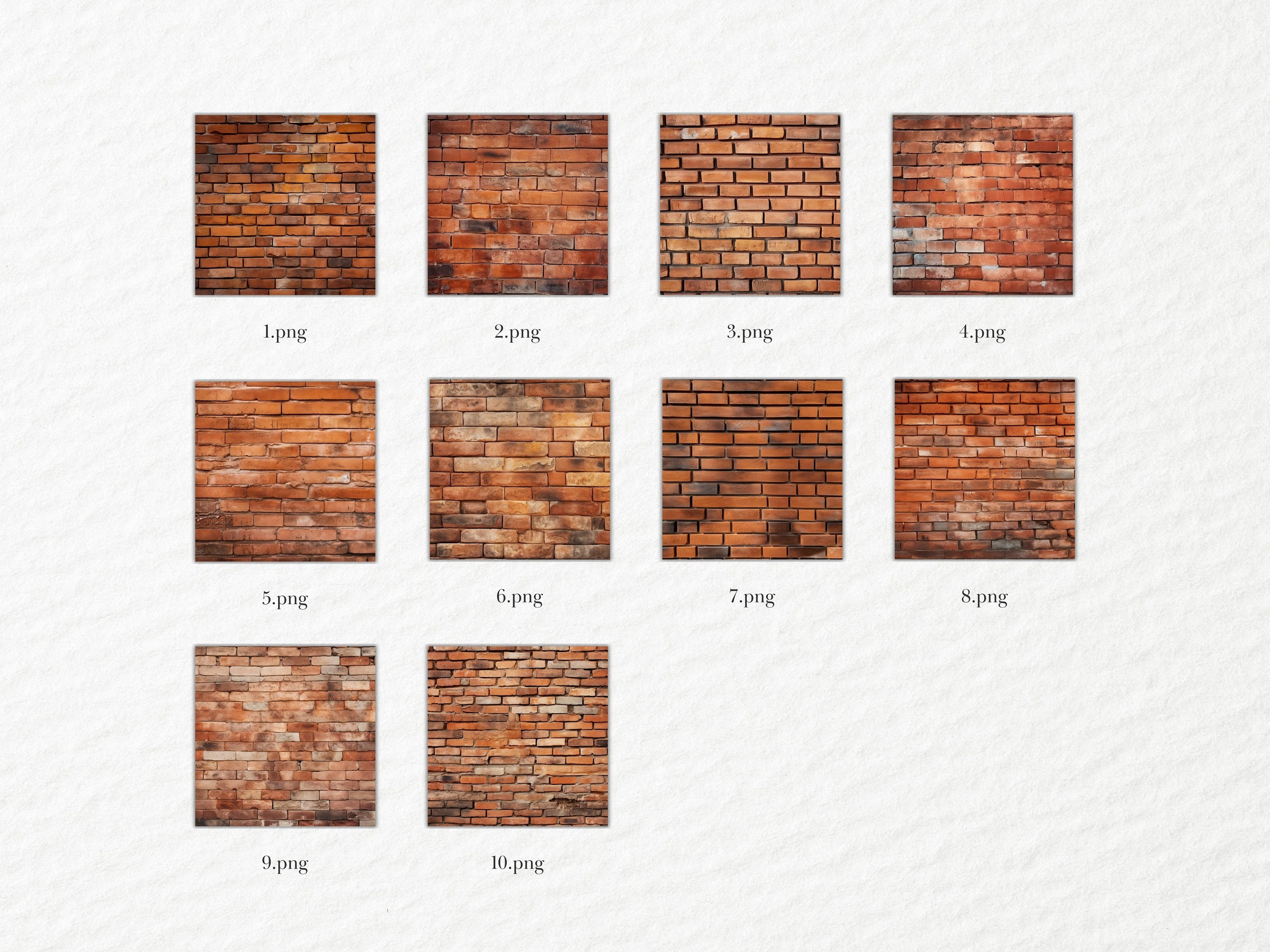 Red Brick Wall Digital Papers Orange Brick Digital Patterns - Etsy