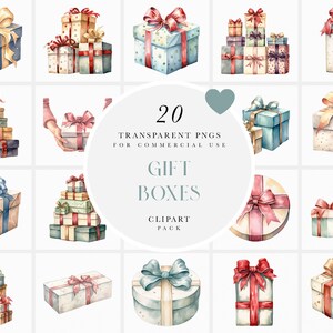 Imágenes prediseñadas de caja de regalo de acuarela, imágenes prediseñadas presentes de cajas de regalo, imágenes prediseñadas de regalos de cumpleaños, imágenes prediseñadas de caja de regalo envuelta, formato PNG para uso comercial
