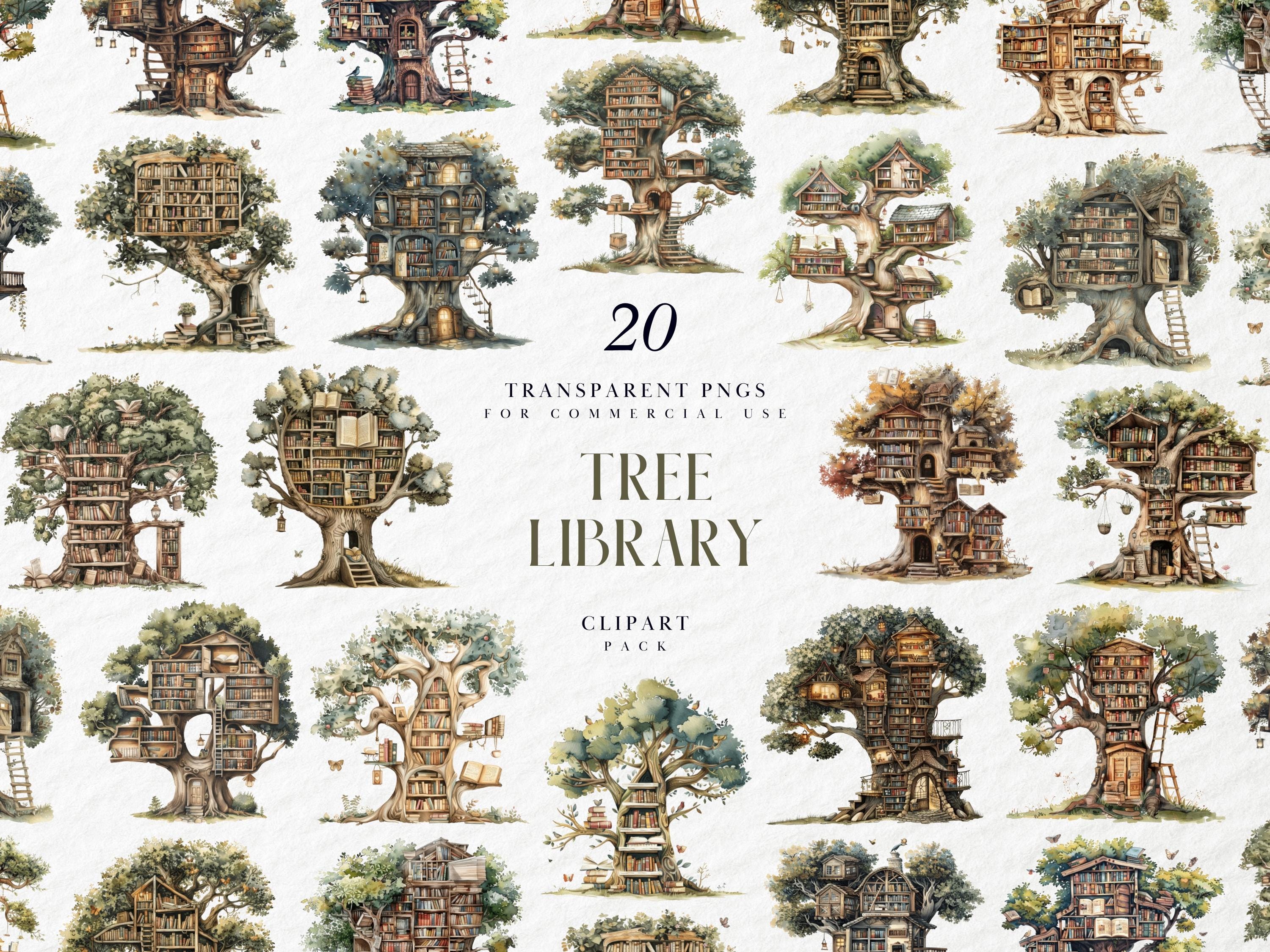 Kids Woodland Bookshelf - Etsy, image size:3000x2250