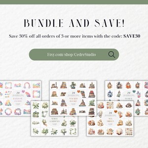 Pode incluir: Um download digital de 20 imagens clipart de aquarela com pilhas de livros, conchas, gard&ecirc;nias e nuvens. As imagens s&atilde;o perfeitas para scrapbooking, cria&ccedil;&atilde;o de cart&otilde;es e outros projetos de artesanato. Economize 30% em todos os pedidos de 3 ou mais itens com o c&oacute;digo SAVE30.