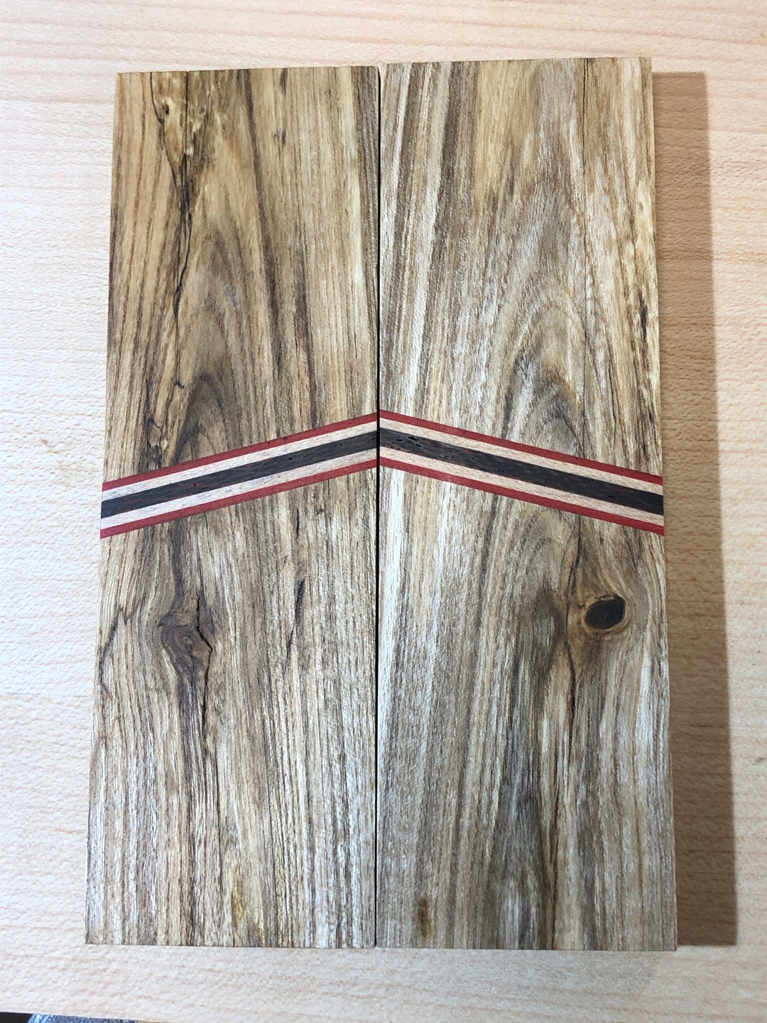 Spalted Hackberry Segmented Knife Scale Etsy