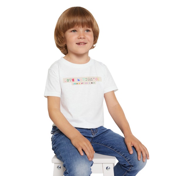 Adorable Love Navigator Toddler Tee: Guided by Mom and Dad