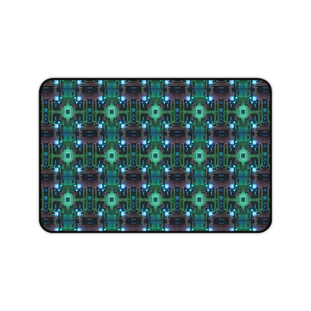 Futuristic Desk Mat - Tech-themed Office Accessory, Gaming Desk Pad ...