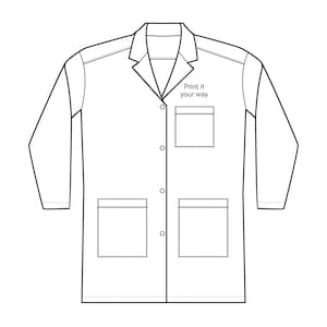 Customizable Womens Lab Coat for Professionals Embroidered Medical Jacket Personalized Scientist Coat Perfect Gift for Nurses