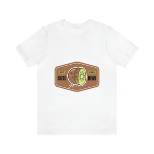 Cute Kiwi Signature Tee, Unisex T-shirt, Short Sleeve Shirt, Kiwi Lover Gift, Casual Tee for Adults