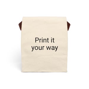 Customizable Canvas Lunch Bag, Eco-Friendly Tote, Personalized Meal Bag, Back to School, Lunch Box for Work, Gift for Her