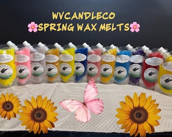 Fondants de cire compressibles * pochette de 3 oz * Collection parfum de printemps