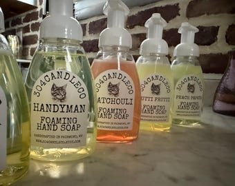 Jabón espumoso para manos * Botella de 9 oz * Limpiador natural ¡Excelentes aromas!