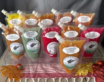 Highly Fragrant *Fall Collection* Large 8 Oz Pouch Squeezable Wax Melts