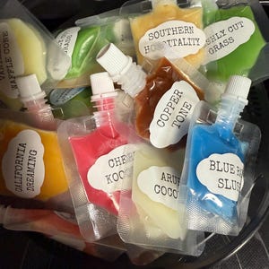 3 Oz Pouch-Highly Fragrant Squeezy Gel Wax-New Scents!!!!